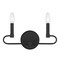 Designers Fountain Summit 14in 2-Light Matte Black Modern Indoor Vanity Light with Candelabra-Style Curves D269C-2B-MB - alternate 1